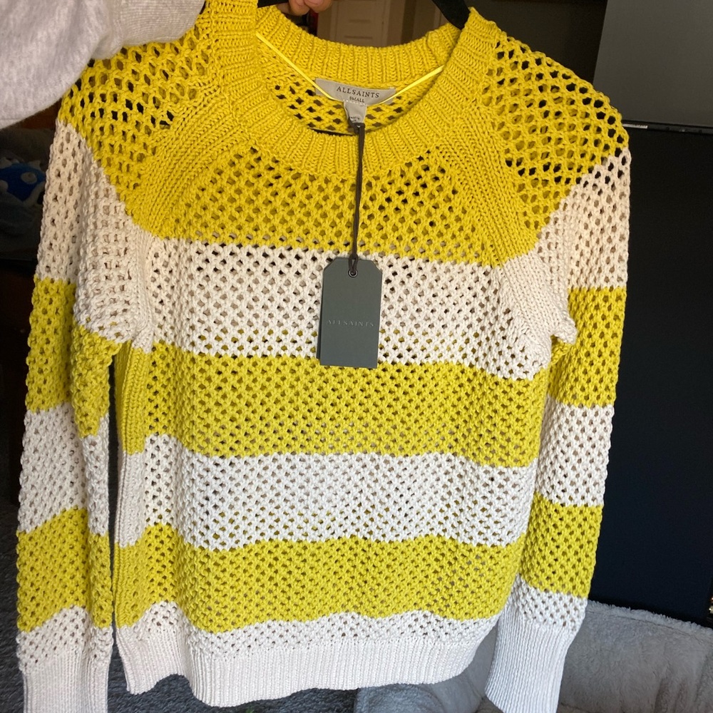 Lou Mesh Top NWT White/Lime